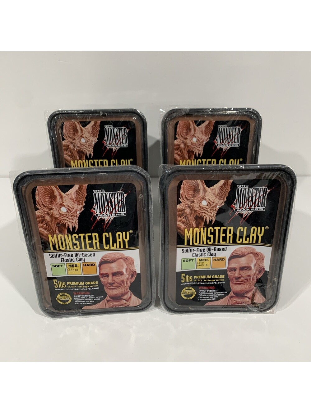 20lb Monster Clay Premium Grade Modeling Clay - Medium - (20lb case) - OLD SIZE